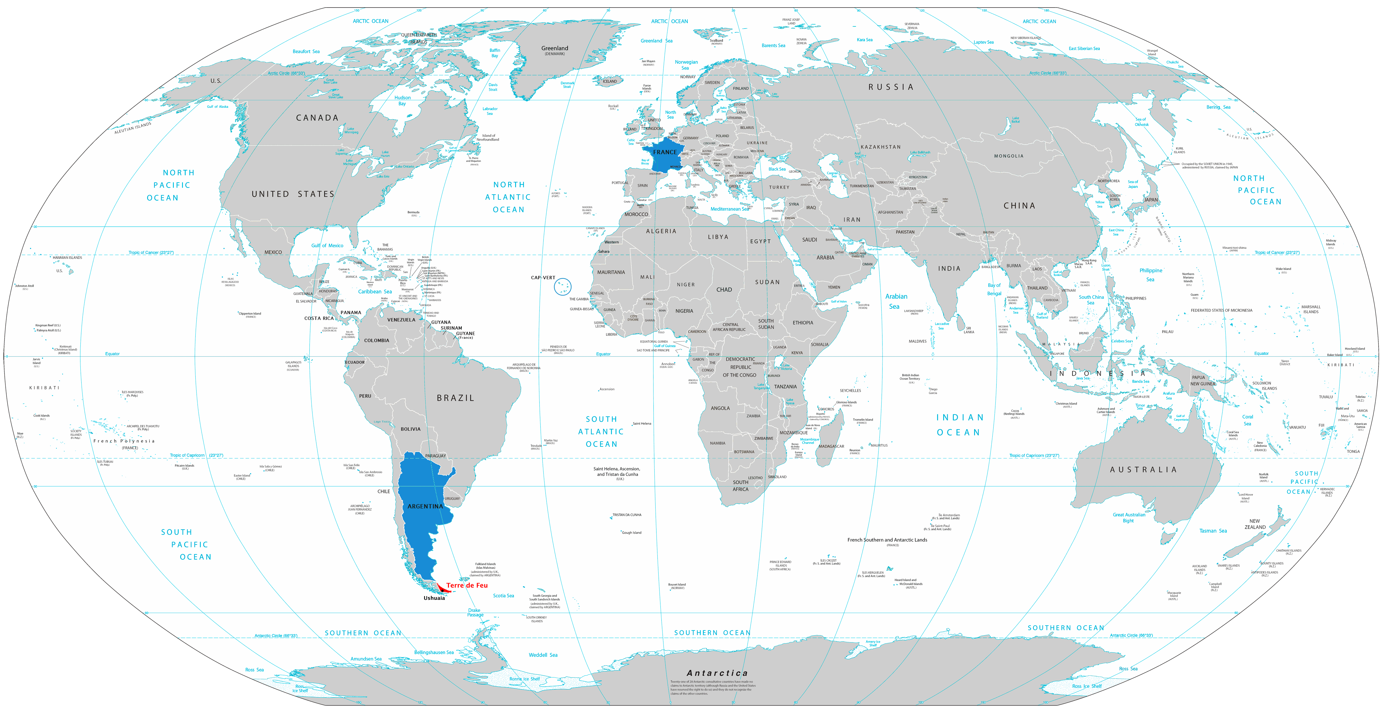  Carte Terre de Feu dans le Monde 