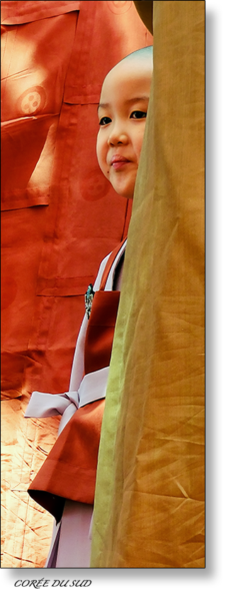 Enfant moine - Temple Jogyesa - Corée du sud