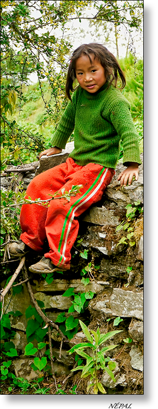 Fillette - Népal