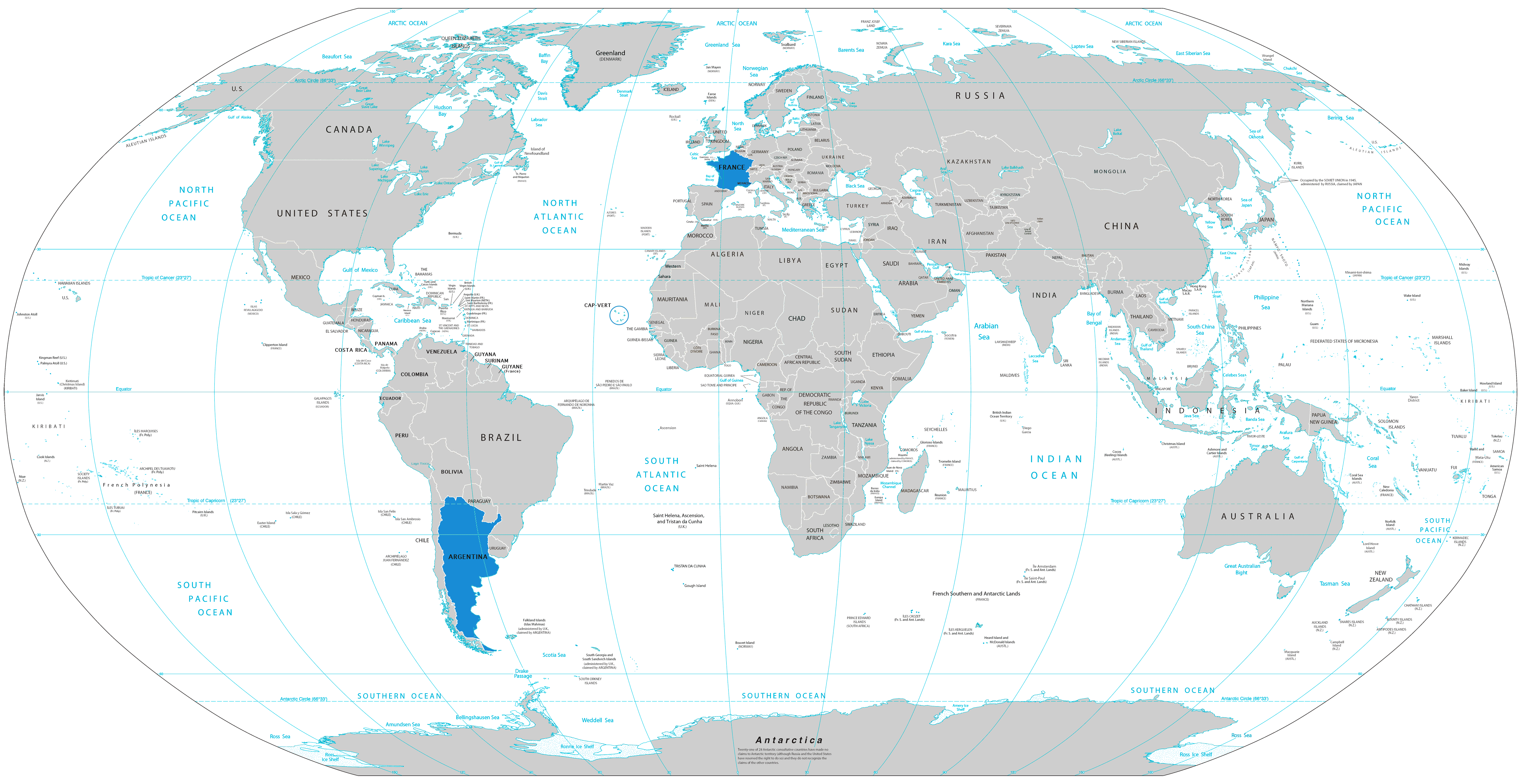  Carte Argentine dans le Monde 