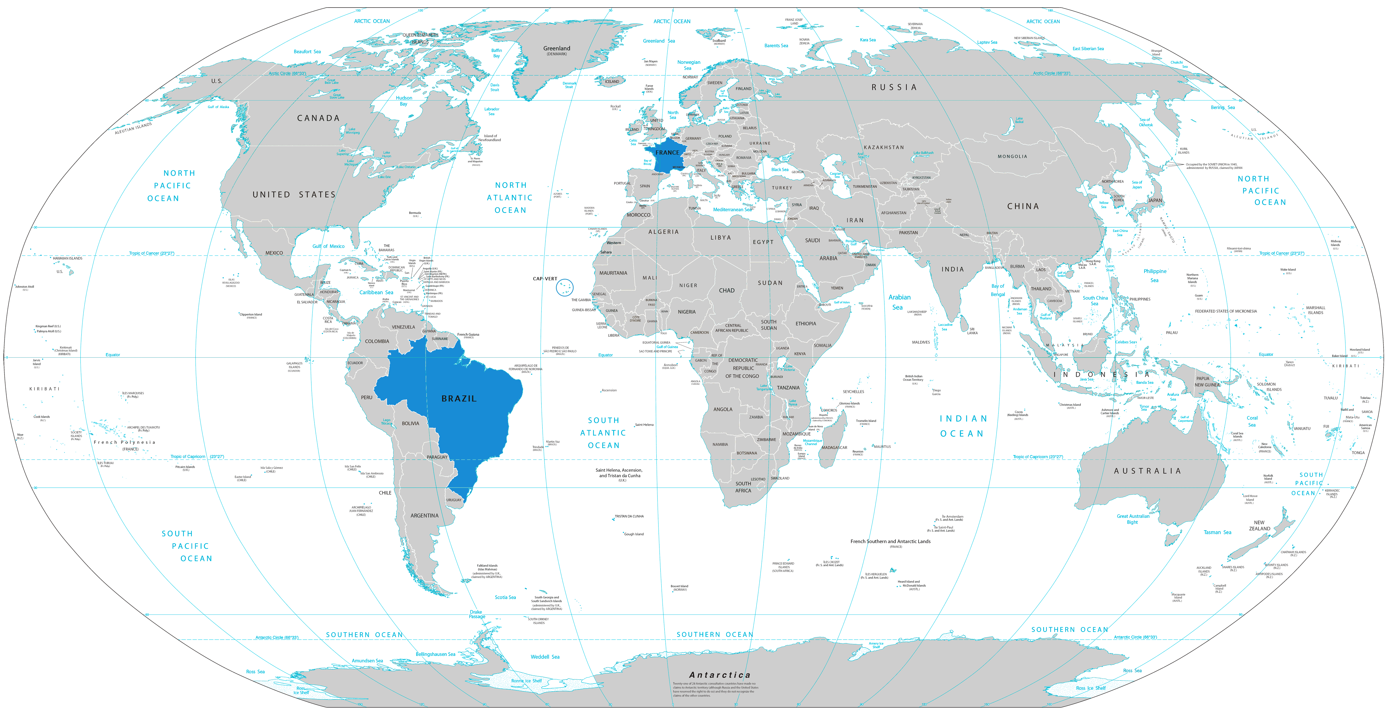  Carte Brésil dans le Monde 